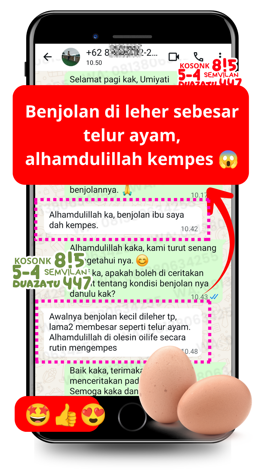Dokumentasi testimoni pelanggan Oilife 12