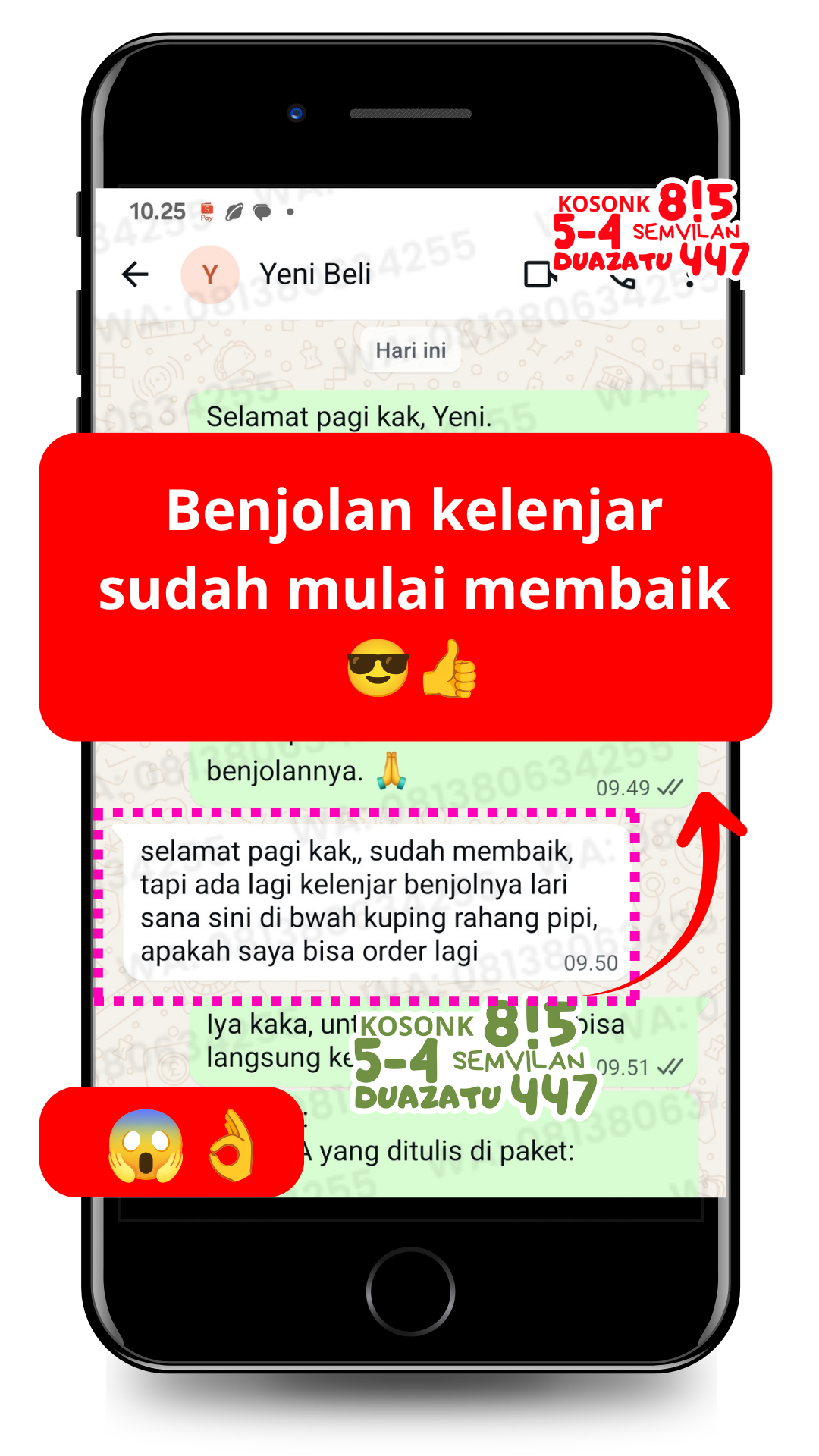 Dokumentasi testimoni pelanggan Oilife 13