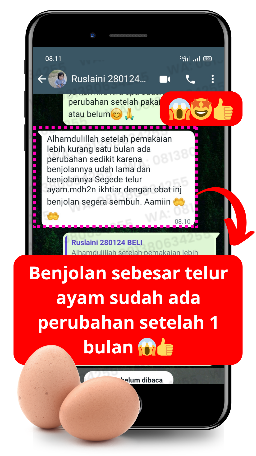Dokumentasi testimoni pelanggan Oilife 2